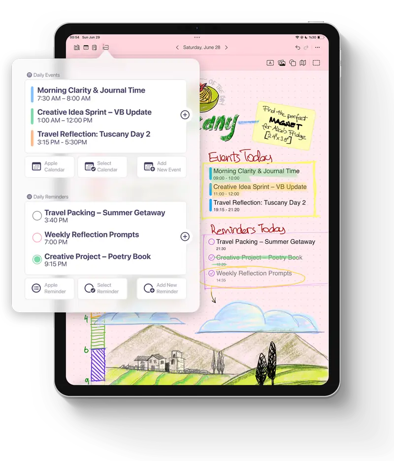 Apple Calendar & Reminders Integration